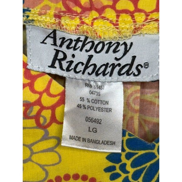 Anthony Richards Womens Nightgown Large Yellow  Floral  Cotton/Polyester Blend - Picture 3 of 15
